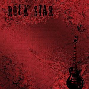 Creative Imaginations - Rock Star Collection by Marah Johnson - 12x12 Patterned Paper - Rock Star