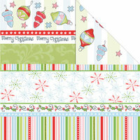Creative Imaginations - Carole's Christmas Collection by Renae's House - 12x12 Double Sided Paper - Ornaments