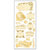 Creative Imaginations - Family Gathering Collection by Teri Martin - Gold Foil Jumbo Stickers - Family Gathering, CLEARANCE
