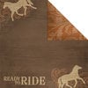 Creative Imaginations - Signature Western Spirit Collection - 12x12 Double Sided Paper - Ready To Ride
