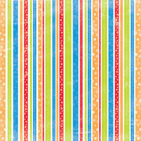 Creative Imaginations - Signature Magic Meals Collection - 12x12 Paper - Silly Stripes
