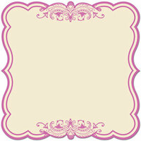 Creative Imaginations - Narratives - Bloom Collection - 12x12 Diecut Paper - Lilac Label