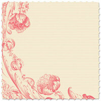 Creative Imaginations - Narratives - Bloom Collection - 12x12 Diecut Paper - Floral Poppy