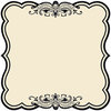 Creative Imaginations - Narratives - Antique Cream Collection - 12x12 Diecut Paper - Stripes Sky