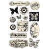 Creative Imaginations - Narratives - Antique Cream Collection - Epoxy Stickers - Antique Cream, CLEARANCE
