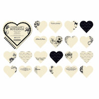 Creative Imaginations - Narratives - Antique Cream Collection - Journaler's Notebook - Antique Heart, CLEARANCE