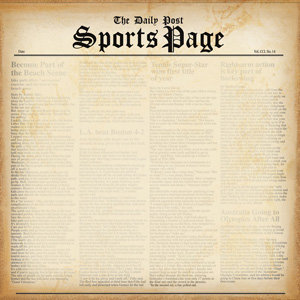 Creative Imaginations - Special Edition Collection - 12x12 Paper - Sports Page