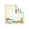 Creative Imaginations - Retro Tropical Collection - 12x12 Double Sided Paper - Beach Bum, CLEARANCE