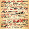 Creative Imaginations - Busted Collection - 12x12 Paper - Who Me?, CLEARANCE