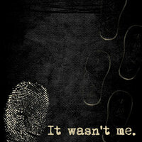 Creative Imaginations - Busted Collection - 12x12 Paper - It Wasn't Me, CLEARANCE