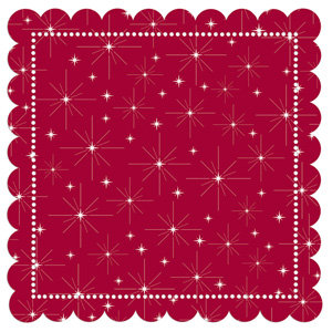 Creative Imaginations - Art Warehouse by Danelle Johnson - 12 x 12 Christmas Die Cut Paper - Hollyberry Star, CLEARANCE