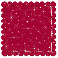 Creative Imaginations - Art Warehouse by Danelle Johnson - 12 x 12 Christmas Die Cut Paper - Hollyberry Star, CLEARANCE