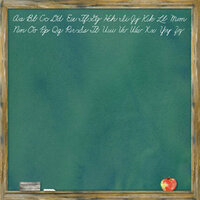 Creative Imaginations - It's Elementary Collection by Barb Tourtillotte - 12 x 12 Paper - Chalkboard