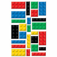 Creative Imaginations - Lego Classic Collection - Epoxy Stickers - Lego Bricks