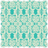 Creative Imaginations - Narratives - Bloom Collection - 12 x 12 Die Cut Paper - Boutique Teal, CLEARANCE