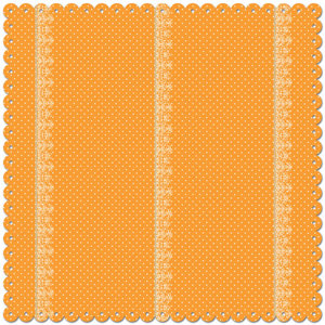 Creative Imaginations - Narratives - Bloom Collection - 12 x 12 Die Cut Paper - Polka Sunshine, CLEARANCE