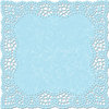 Creative Imaginations - Narratives by Karen Russell Collection - 12 x 12 Die Cut Paper - Sky Doily, CLEARANCE