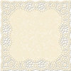 Creative Imaginations - Narratives by Karen Russell Collection - 12 x 12 Die Cut Paper - Cream Doily