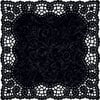 Creative Imaginations - Narratives by Karen Russell Collection - 12 x 12 Die Cut Paper - Black Doily