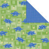 Creative Imaginations - Studio Basics 101 Collection - 12 x 12 Double Sided Paper - Stegosaurus, CLEARANCE