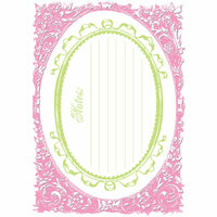 Creative Imaginations - Narratives by Karen Russell - Lilly Lane Collection - Embossed Cardstock Punchout Frame - Pinky, CLEARANCE