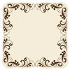 Creative Imaginations - Narratives by Karen Russell - Sepia Collection - 12 x 12 Die Cut Paper - Sepia Scroll