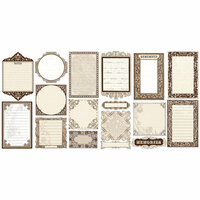 Creative Imaginations - Narratives by Karen Russell - Sepia Collection - Die Cut Pieces - Journaling Frames, CLEARANCE