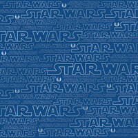 Creative Imaginations - Star Wars Collection - 12 x 12 Silver Foil Paper - Star Wars Logo