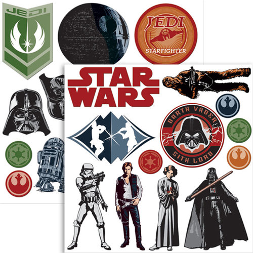 Creative Imaginations - Star Wars Collection - 12 x 12 Non Adhesive Chipboard - Die Cut Shapes, CLEARANCE