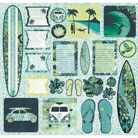 Creative Imaginations - South Seas Collection - 12 x 12 Cardstock Stickers - South Seas