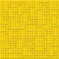 Creative Imaginations - Lego Classic Collection - 12 x 12 Embossed Paper - Yellow Brick