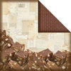 Creative Imaginations - Christmas in the Kitchen Collection by Samantha Walker - 12 x 12 Double Sided Paper - Chocolate Fudge