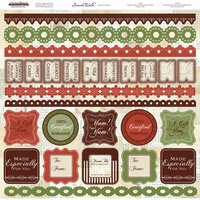 Creative Imaginations - Christmas in the Kitchen Collection by Samantha Walker - 12 x 12 Cardstock Stickers - Christmas Treats, CLEARANCE