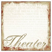 Creative Imaginations - Signature Theater Collection - 12 x 12 Paper - Theater