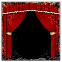Creative Imaginations - Signature Theater Collection - 12 x 12 Paper - Curtain Call