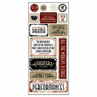 Creative Imaginations - Signature Theater Collection - Cardstock Stickers - Theater Arts