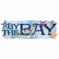 Creative Imaginations - Oceana Collection - 3 Dimensional Title Stickers with Pearl Accents - By The Bay