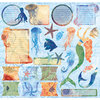Creative Imaginations - Oceana Collection - 12 x 12 Cardstock Stickers - Oceana
