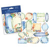 Creative Imaginations - Oceana Collection - Die Cut Pieces with Foil Accents - Oceana Tags, CLEARANCE