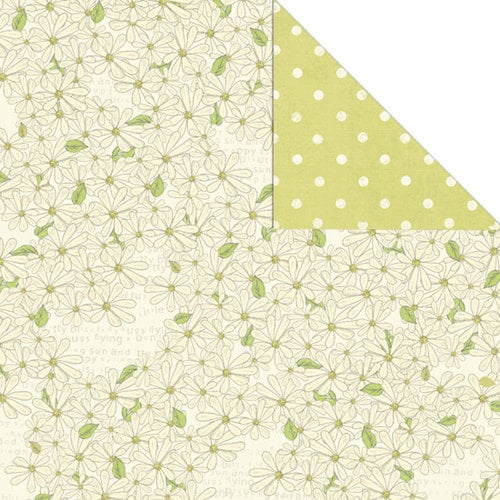 Creative Imaginations - Loolah Collection - 12 x 12 Double Sided Paper - Little Daisy