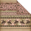 Creative Imaginations - Cowgirl Collection - 12 x 12 Double Sided Paper - Cowgirl Borders