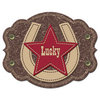 Creative Imaginations - Cowboy Collection - Layered Chipboard Sticker with Flock and Gem Accents - Cowboy