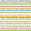 Creative Imaginations - Birthday Bliss Collection - 12 x 12 Glitter Paper - Bliss Stripes