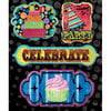 Creative Imaginations - Melange - Celebrate Me Collection - Layered Cardstock Stickers - Celebrate Me