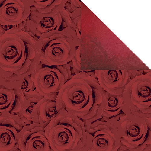 Creative Imaginations - Breathless Collection - 12 x 12 Double Sided Paper - Bed Of Roses