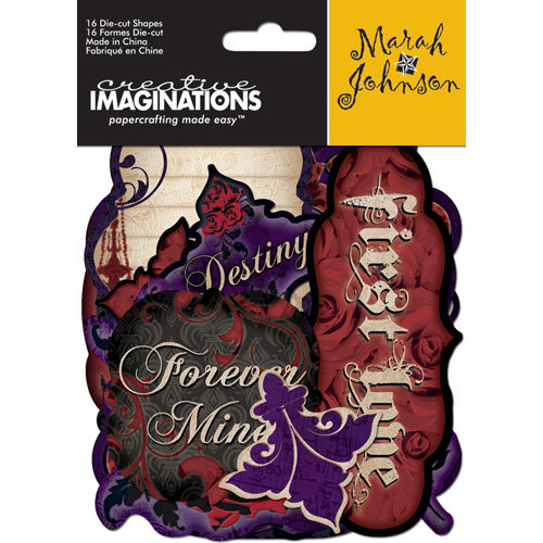 Creative Imaginations - Breathless Collection - Die Cut Pieces - Breathless Shapes, CLEARANCE