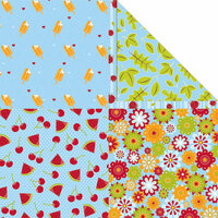 Creative Imaginations - Summer Play Collection - 12 x 12 Double Sided Paper - Summer