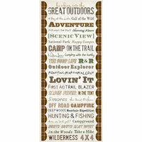 Creative Imaginations - Great Outdoors Collection - Cardstock Stickers - Words
