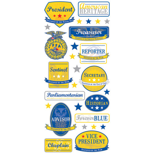 Creative Imaginations - FFA Convention Collection - Cardstock Stickers - Cabinet