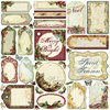 Creative Imaginations - Night Divine Collection - Christmas - Die Cut Pieces with Foil Accents - Night Divine Shapes, CLEARANCE